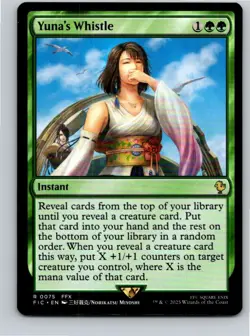 Magic the Gathering Yuna's Whistle Final Fantasy Commander MTG Free Shipping! - Image 1