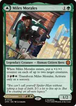 [1x] Miles Morales // Ultimate Spider-Man - Foil - Prerelease Promo Near Mint, E - Image 1