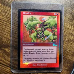 MTG - Magic The Gathering - Urza's Legacy - RIVALRY (FOIL) - RARE -NEVER PLAYED! - Image 1