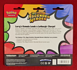 Pokemon Ascended Heroes Collection: Larry; 2 Pack Komala Blister; Factory Sealed - Image 2