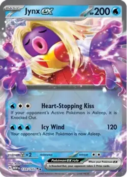 Jynx ex - 124/165 - Double Rare NM, English Pokemon Scarlet & Violet - 151 - Image 1