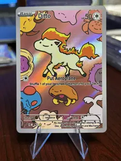After Skool Hobby Ditto Ponyta 34 Series 2 Holo Pokemon Fan Art Genetic Mystery - Image 1