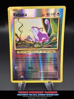 Rattata 66/108 Reverse Holo, Evolutions, Pokemon, LP - Image 1