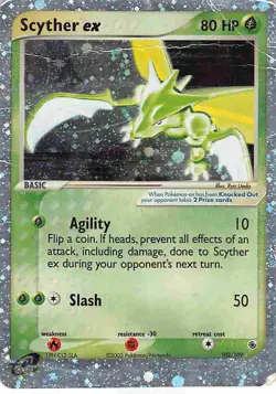 Scyther ex 102/109 Holo Rare EX Ruby & Sapphire Pokemon HP/DMG - Image 1