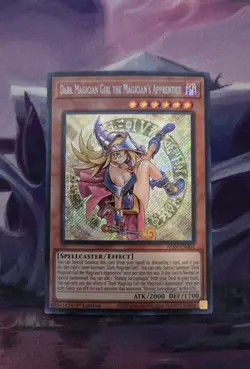 YuGiOh Dark Magician Girl the Magician’s Apprentice ALIN-EN004 Secret Rare NM - Image 1