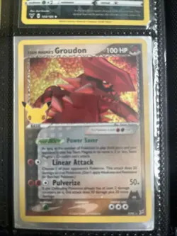Pokemon TCG Celebrations Team Magma's Groudon Holo Card #9/95 NM Condition - Image 1