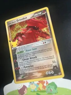 Pokemon TCG Celebrations Team Magma's Groudon Holo Card #9/95 NM Condition - Image 3