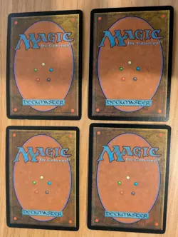 MtG *FOIL* *Signed* *German* Accumulated Knowledged x4 (1 playset), LP - Image 2