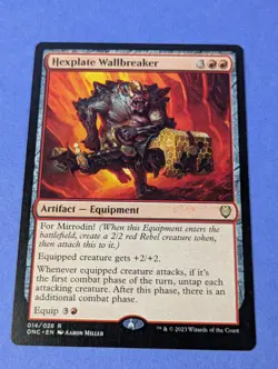 MTG Magic the Gathering: Phyrexia: Hexplate Wallbreaker #014/028 Rare - NM - Image 1