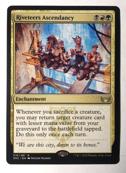 Riveteers Ascendancy 216/281 Streets of New Capenna MTG Magic the Gathering LP - Image 1