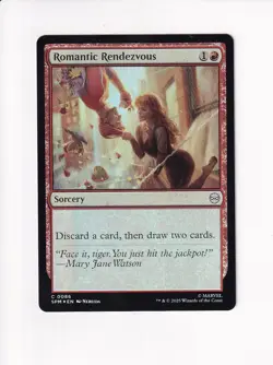 MAGIC THE GATHERING MTG MARVEL'S SPIDER-MAN FOIL ROMANTIC RENDEZVOUS - Image 1