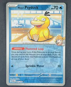 POKEMON Misty's Psyduck 045/182 Scarlet & Violet Destined Rivals Reverse Holo - Image 1