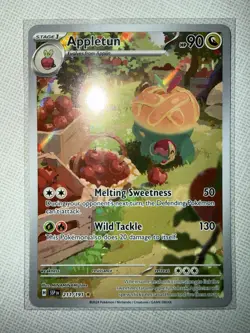 Pokemon TCG Appletun 211/191 Surging Sparks Illustration Rare - Image 1
