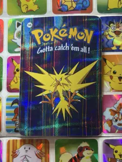 Pokemon 151 Vintage Pocket Monsters Vending HOLO Prism Sticker 2000 Nintendo - Image 4