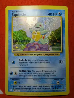Pokemon Squirtle 001/034 Trading Card Game Classic Collection Holo - Image 1