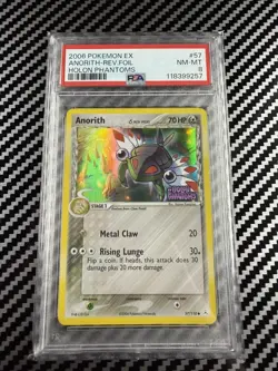 Pokemon Anorith EX Holon Phantoms Reverse Holo #57 PSA 8 - Image 1