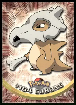 Pokemon Cards Cubone #104 Topps Trading Cards Series 2 LP *1 - Image 1