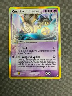 Omastar Delta Species Holo (13/110) ex Holon Phantoms Pokemon Card - Image 1