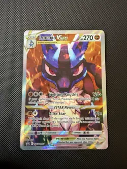 Pokemon Lucario VSTAR SWSH291 Holo Black Star Promo Crown Zenith English HP - Image 1