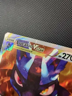 Pokemon Lucario VSTAR SWSH291 Holo Black Star Promo Crown Zenith English HP - Image 2