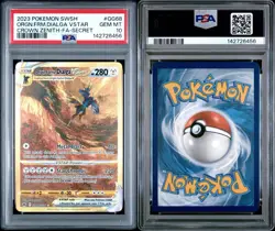 2023 Pokemon SWSH Crown Zenith Origin Form Dialga VSTAR #GG68 FA PSA 10 GEM - Image 1