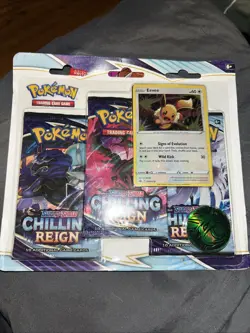 Pokemon Chilling Reign 3 Pack Blister With Eevee Promo - Image 1