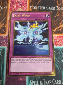 Yu-Gi-Oh! Fairy Wind PGL3-EN094 Gold Rare 1st Edition Near Mint - Image 1