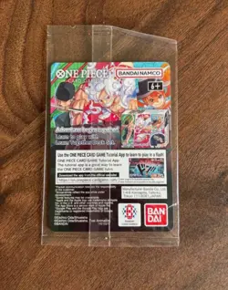 One Piece Monkey D. Duffy US Voyage College Promo Card (SEALED IN HAND) RARE - Image 2