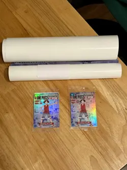 One Piece Monkey D. Luffy College Basketball Promo Card *SEALED* (with posters) - Image 1