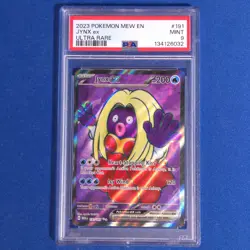 Pokemon TCG Card Jynx ex 191/165 Full Art Ultra Rare Pokemon 151 PSA 9 - Image 1
