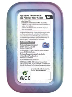 Pokemon TCG Scarlet & Violet Prismatic Evolutions Vaporeon Mini Tin Card Game - Image 2