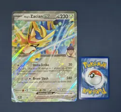 Hop's Zacian ex SVP 193 Pokemon TCG Journey Together Black Star Promo JUMBO Card - Image 1