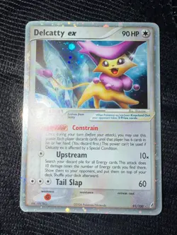 Pokemon Delcatty ex Ultra Rare Holo 90HP EX Crystal Guardians 91/100 Card - Image 1