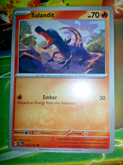 Salandit 023/142 - Stellar Crown - 2024 - Pokemon TCG CCG Card - Image 1