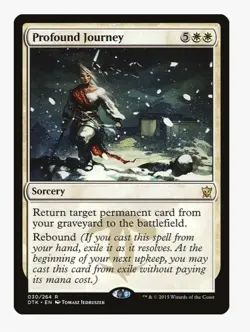 Profound Journey | MTG DTK | Reanimate Graveyard Recursion Rebound EDH | LP - Image 1
