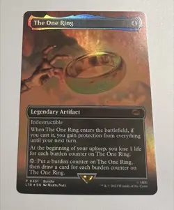 MTG The One Ring Borderless Foil Near Mint US SELLER - Image 1