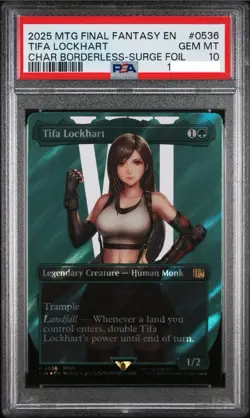 PSA 10 Magic the Gathering MTG Tifa Lockhart Surge Foil 536 Final Fantasy - Image 1