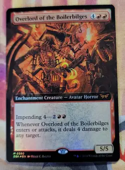 Overlord of the Boilerbilges (Extended Art) (Foil) MTG Duskmourn (DSK) (NM) - Image 1