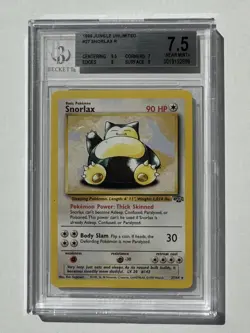 1999 Pokemon Jungle Unlimited #027 Snorlax BGS 7.5 - Image 1