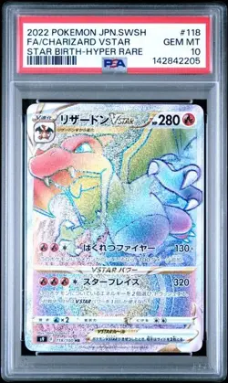 Charizard VSTAR #118 - Japanese Pokemon Star Birth Hyper Rare - PSA 10 - Image 1