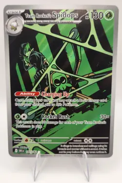 Pokemon TCG Team Rocket’s Spidops 187/182 Destined Rivals Illustration Rare - Image 1