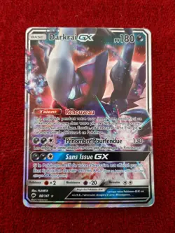 DARKRAI GX 88/147 PV180 REVERSE HOLO CARTE POKEMON RARE VF FR - Image 1