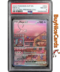 2023 Mew ex Pokemon SVP EN 141 Ultra Premium Collection #153 PSA 8 - Image 1