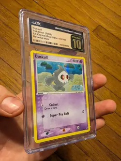 (POP 4) CGC 10 PRISTINE Pokemon Duskull EX Crystal Guardians Stamped Holo 51/100 - Image 1