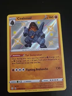 Coalossal - SV069/SV122 - Pokemon Shining Fates Sword Shield Shiny Rare Card NM - Image 1