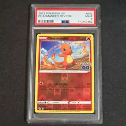 2022 Pokemon Go #008/078 Charmander Reverse Foil PSA 9 Mint - Image 1