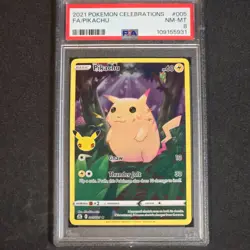 Pikachu 2021 Pokemon Celebrations #005/025 PSA 8 - Image 1