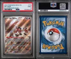 2023 POKEMON MEW EN-151 ILLUSTRATION RARE #179 MR. MIME PSA 9 - Image 3