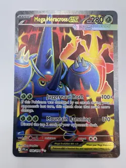 Pokemon TCG Mega Heracross Ex Holo Ultra Rare Full Art 108/094, NM - Image 1