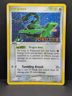 Rayquaza 22/107 EX Deoxys Reverse Holo Rare Pokemon TCG Nintendo HP - Image 1